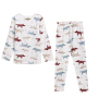 wholesale Autumn Boys kids pajamas Long Sleeve Knitted girls sleepwear set Cartoon baby pajamas kids