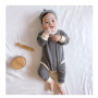 Conyson Wholesale New Casual Cotton Baby Clothing Set Infant Bodysuit With Pants Hats 3Pcs Kids Clothes Suit Baby Clothes set