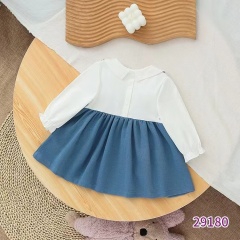 Conyson Wholesale Floral Cartoon Printing Kids Girls Casual Long Sleeve Spring Autumn Tutu Toddler Baby Girl Cotton Dress
