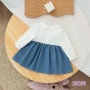 Conyson Wholesale Floral Cartoon Printing Kids Girls Casual Long Sleeve Spring Autumn Tutu Toddler Baby Girl Cotton Dress