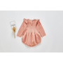Clothing Long Sleeve Knitted Ruffle Sleeve Cotton Rompers Baby Girls Warm Clothes Long Sleeves Winter Ruffles Romper