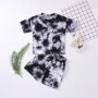 Wholesale Children'S Set Summer Tie-Dyed T-Shirts And Shorts Girls Boutique Toddler Baby Boys Summer Clothing Sets