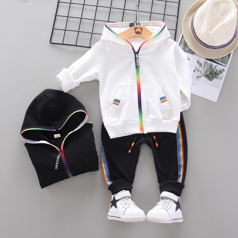 Manufacturers Selling Fashionable Hoods Cute Boy Outfits Boys Casual Sweat Suits Children 2 Piece Sets