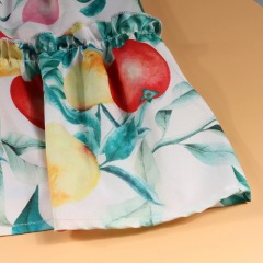 Conyson New Arrival Pastoral Style Spring Summer 100% Polyester Shirring Design Sweet Princess Dress New Parent-child Outfit