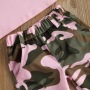 Conyson Fashion Summer Kids Clothing Letter Print Halter Top Pink Vest+Camouflage Long Pants Baby Girls Two-piece Outfits