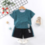 Conyson popular fashion toddler children Summer Baby kids wear quick-dry sports clothes tracksuits Boy Girl shorts Clothing Sets