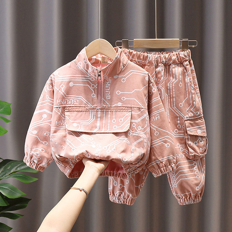Conyson fashion Wholesale toddler casual suits Baby Clothes Kids pop boy girls zipper cotton clothing Tracksuits Sweatsuit Sets
