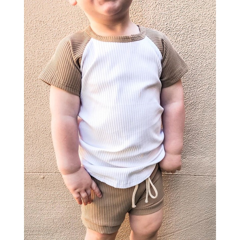 Conyson Toddler Baby Girls Boys 1-5Y Kids Summer Clothes Short Sleeve T-shirt Tops + Shorts Pants 2Pcs Outfits Set