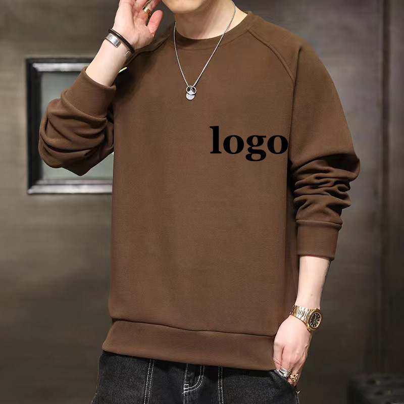 Conyson Custom Logo 280gsm High Quality Plain White Pullover Sweatshirts Oversized Drop Shoulder Blank Men's Plaid Hoodie Shirt