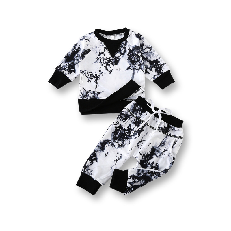 Factory Customization Soft Comfortable Cotton Knitted Sport Children Kids Clothes Set For Boy