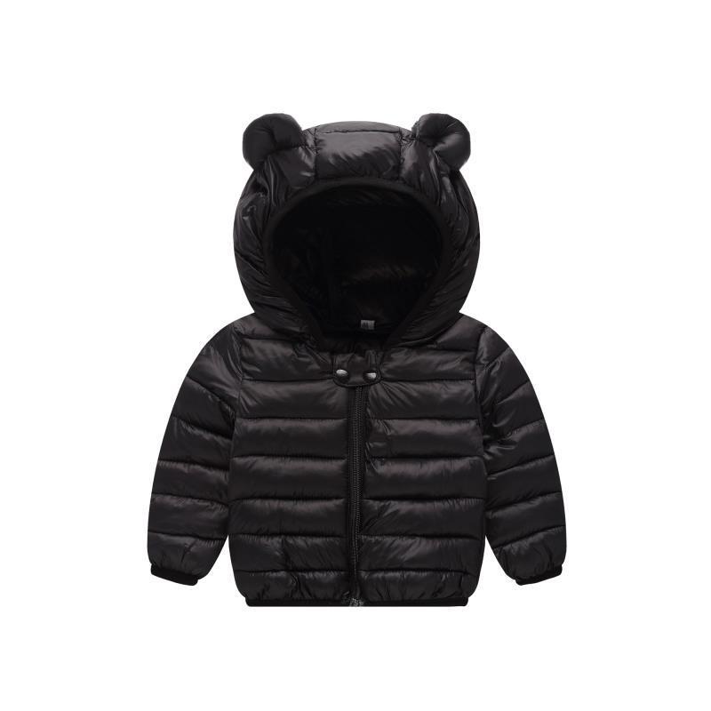 New Style Boys And Girls Jackets Coat Kids Jackets Clothing Light Down Coats With Ear Hoodie