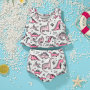 Conyson Hot Sale Baby Kids Girl 2Pcs Swimsuit Summer Beach Clothing Set For Water Sports Baby Girls Bikini Swim Dress Swimwear