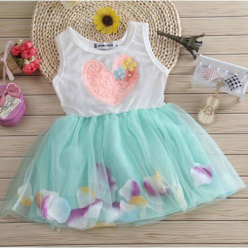 Conyson hot sale baby Children's Clothing toddler Baby kids clothing Dress print flower Girl Birthday Dress candy Girl's Dress