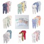 Spring Boutique Newborn Organic Cotton Baby Bodysuit Baby Footed Romper Set Infant Clothing Baby Rompers Long Sleeve