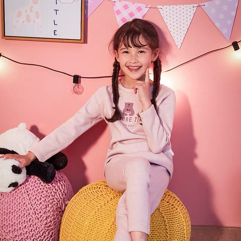 Conyson Wholesale Kids Clothes Spring Long Sleeve Pullover Pants Causal Baby Little Girls Brand New Print Flower Custom Pajamas