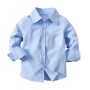 Newest Boys Gentlemen Suits Long-sleeved Collar Shirt Denim Boys Clothing Handsome Set