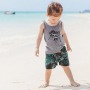 Conyson Wholesale Summer Beachwear Kids Boys Clothing Sets Printing Short Sleeve T-Shirts Shorts 2pcs Casual Boy Outfits