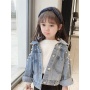 2021 New Kid Girl Denim Blue Jacket Toddler Girls Fashion Winter Outdoor Denim Top Jacket