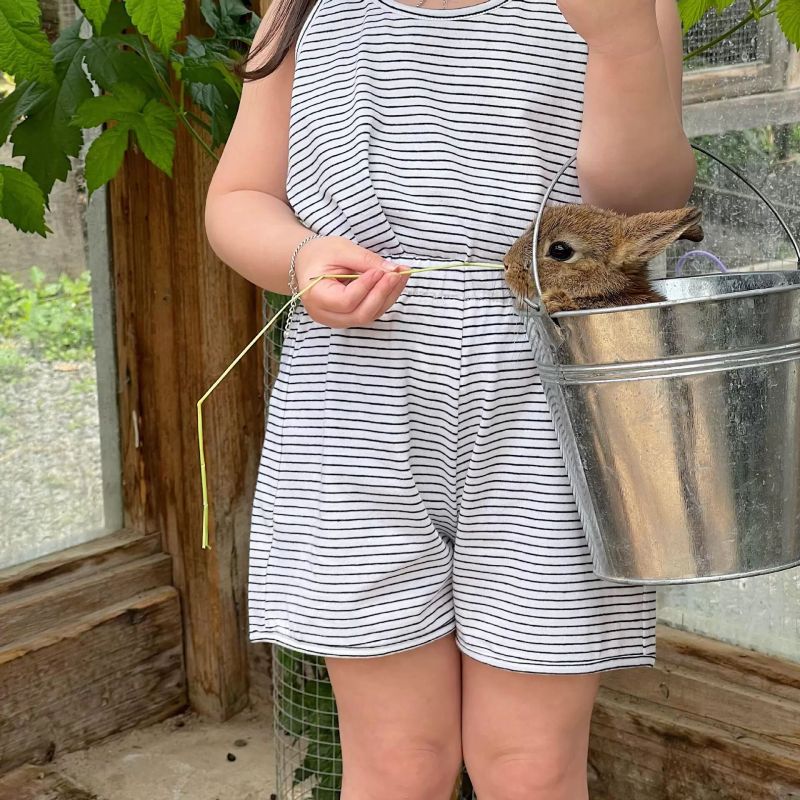 Conyson Summer Stripe Little Girls Outfits T-shirt Shorts Two Pieces Kids Clothing Set Soft Cotton Children Tracksuits