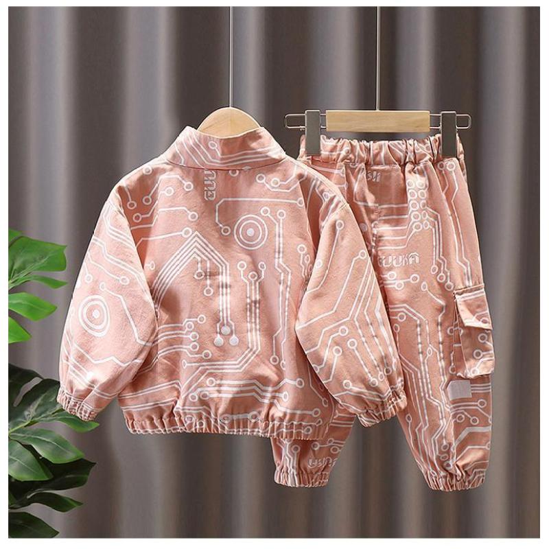 Conyson fashion Wholesale toddler casual suits Baby Clothes Kids pop boy girls zipper cotton clothing Tracksuits Sweatsuit Sets