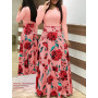 Conyson Spring Women Elegant Dresses Female Fashion Long Sleeve Floral Print Long Maxi Dress Ladies Casual Flower Vestido
