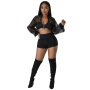 Conyson Wholesale Summer High Quality Summer Active Private Label Plus Size Boutique Sexy Luxury Sweatsuit Shorts Women Set