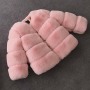 Fashion O-Neck Solid Color Cardigan Velour Faux Fur Hood Girls Long Sleeve Thick Warm Winter Coats
