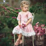 Conyson Hot Cute Toddler Kids Baby Girls Princess Clothes Lace Short Puff Sleeve Party Bridesmaid Wear Flower Dresses for Girls