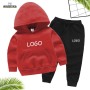 Wholesale Long Sleeve Sport T Shirt Pants Custom Children'S Suit Kids Sweat Suits Kids Toddler Boys Clothing Sets Boys