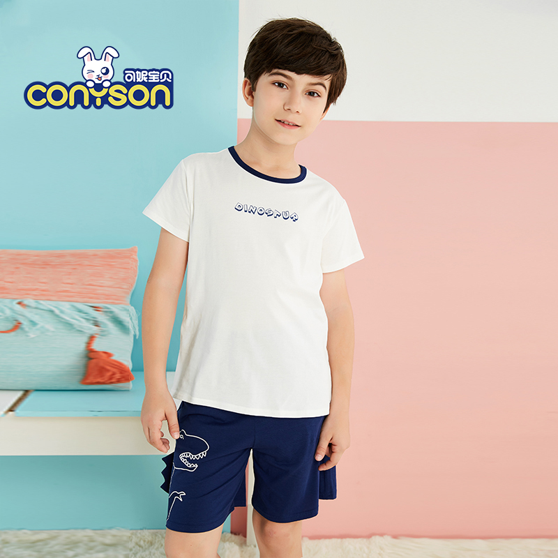 Wholesale kids cotton pajamas new products boys summer clothing set SY20935