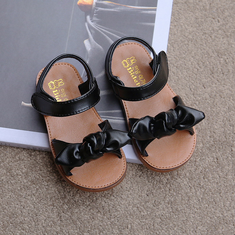 Girls Sandals Fashion Princess Classic Baby Girl Kids Summer Sandals Children Sweet Summer Shoes Soft 21-30 Hot Sale Bow-knot