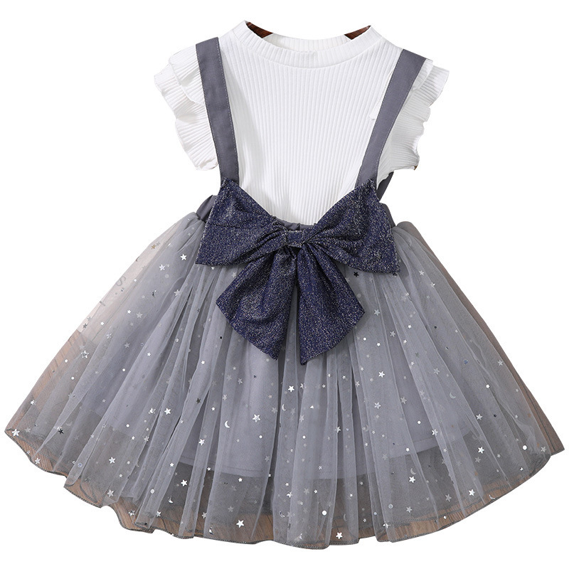 Conyson Hot Fashion New Kids Summer Clothes Baby Little Girls Halter Fantasy Casual Dress Gauze Princess Sleeveless Dresses Sets