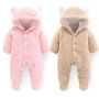 Wholesale Polyester Knitted Bodysuit Long Sleeve New Born Baby Clothes Rompers Winter Baby Romper Baby Onesie