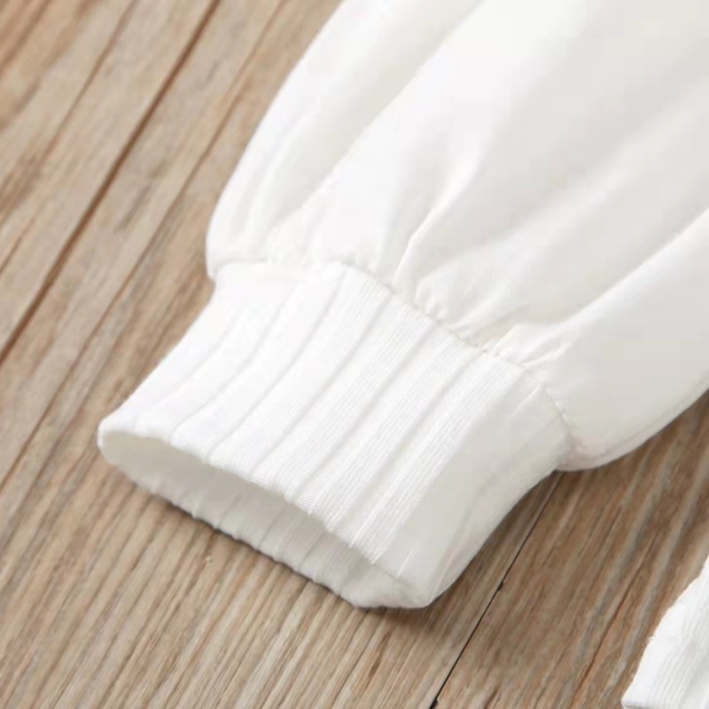 Conyson Wholesale New Fashion Double Bubble Sleeves Knitted Tops Leather Skirt Set Little Girls 2pcs Clothing Set