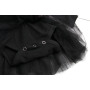 Toddler Infant Baby Girl Long Sleeve Dresses Party Flower Lace Dress Black Romper Jumpsuit Outfit