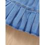 Conyson Boutique Children's Girls Clothes Sets Solid Top Jean Skirt With Hat 3 Piece Clothes Suits Spring Little Girl Outfits