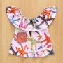 Conyson Wholesale Low Price Market 2023 Summer Girls' Suit Cartoon Sleeveless T-shirt Jeans Western New Ripped Pants Girl Set
