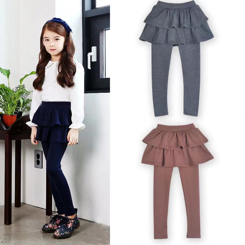Conyson Wholesales Autumn Winter Baby Girl Leggings Stripe Cotton Solid Colors Matching Lovely Pantyhose Infant pants