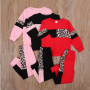 Conyson Patchwork Leopard Two Piece Baby Girl Clothes Long Sleeve Round Neck Top Elastic Head Long Pants Kids Sportswear Suit