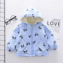 Factory Supply Warm And Soft Hooded Zipper Kid Cartoon Coat Kids Girls Jacket Children Winter clothing