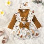 Baby Print Clothing Spring summer Girls cotton clothing casual Short Sleeve girls kids cotton clothes Set