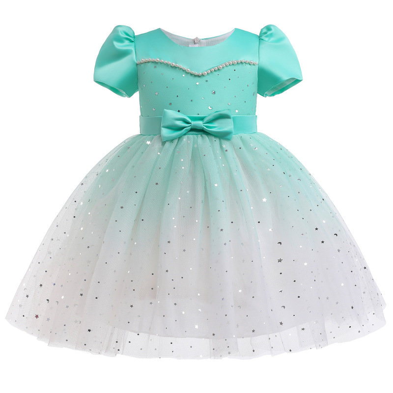 Conyson The Latest Baby Costumes Tulle Boutique Off Shoulder factory direct sale floral Clothing Children's Girls Princess Dress