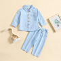 Conysony Hot Sale Outdoor New Autumn Custom Toddler Clothes 1-4 Years Long Sleeve Designer Little Boy clothing 2 Pieces Boy Set