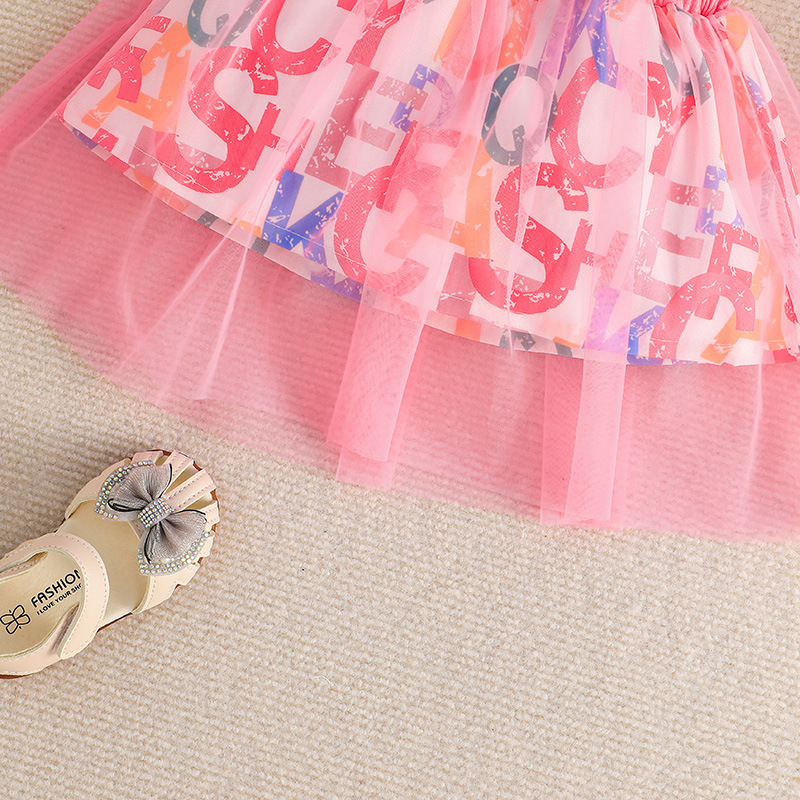 Conyson Summer Princess Wholesale Summer New Design Fancy Top Skirt Two Piece Sweat Puff Birthday 0-3y Kids Girls Party Dresses