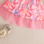 Conyson Summer Princess Wholesale Summer New Design Fancy Top Skirt Two Piece Sweat Puff Birthday 0-3y Kids Girls Party Dresses