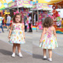 Conyson Wholesale Princess Girls Summer Toddler Kids Sleeveless Ice Cream Print Strap Tutu Party Dress Sundress Clothes Casual