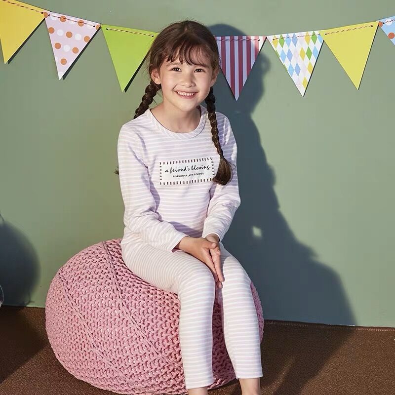 Korean kids pajamas set kids pajamas sleepwear soft autumn&spring kids pajamas  AL10996
