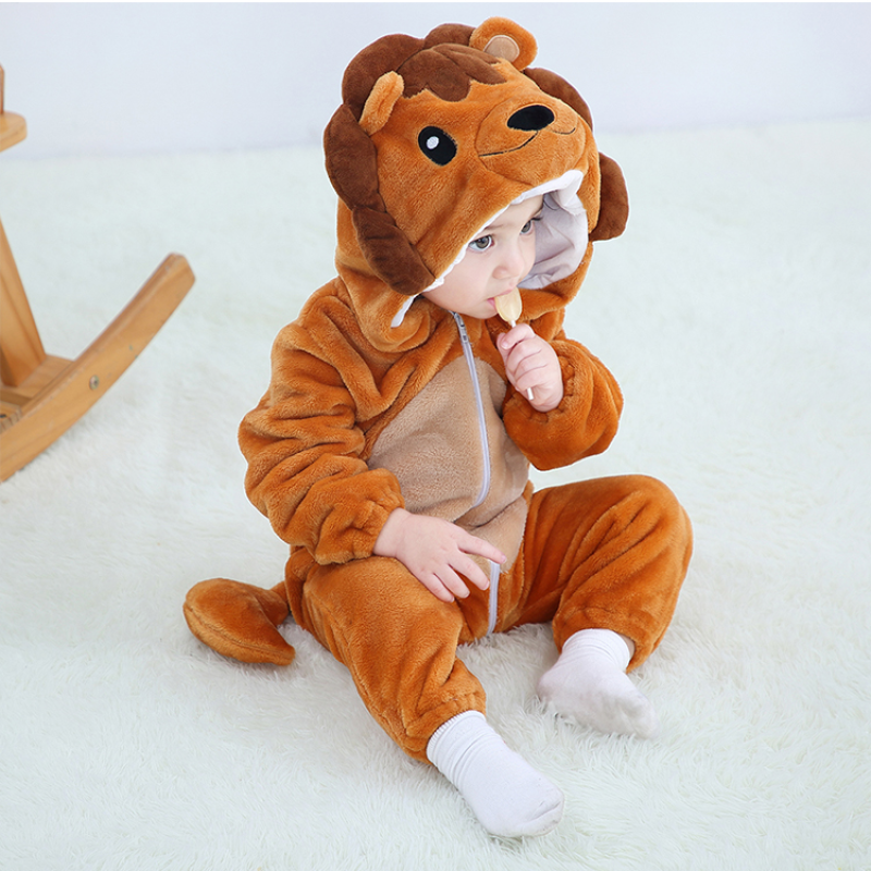 Conyson Wholesale Cartoon Infant Girls Toddler Animal Halloween Winter Jumpsuit Boys Newborn Clothes Romper