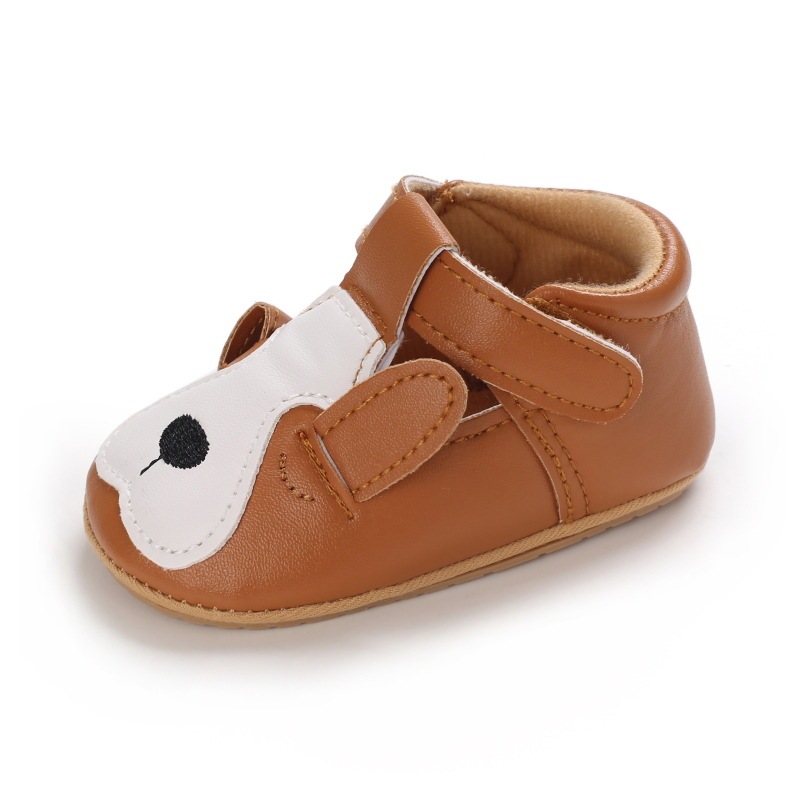 Wholesale 3D Cartoon Animals Pattern Toddler Shoes Breathable Antiskid Unisex Hook Loop Kids Infnt Shoes For 3-12M Baby