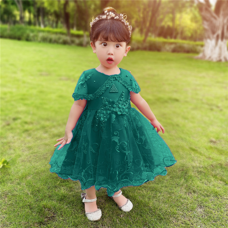 Conyson Wholesale Summer Baby Dress Girl Wedding Dress Kids Fashion Birthday Party Tutu Dresses For Girls Clothing